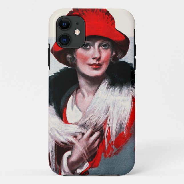 Funda De Case-Mate Para iPhone Mujer en Red Hat (Reverso)