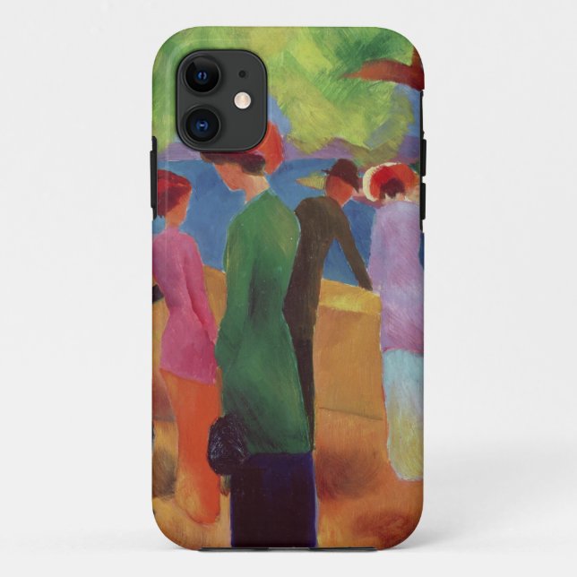 Funda De Case-Mate Para iPhone Mujer en una chaqueta verde, 1913 (Reverso)