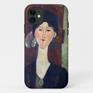Funda Para iPhone 11 Mujer frente a la puerta por Amedeo Modigliani