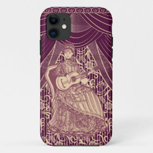 Funda Para iPhone 11 Mujer hermosa con guitarra