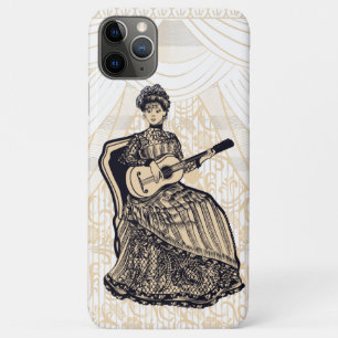 Funda Para iPhone 11 Pro Max Mujer hermosa con guitarra