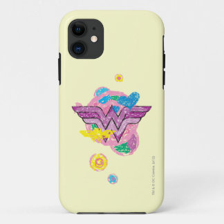 Funda Para iPhone 11 Mujer Maravilla Garabatos