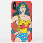 Funda Para iPhone XS Max Mujer Maravilla | Vintage Pose con Lasso<br><div class="desc">Una clásica pose de personaje de historieta Woman Woman.</div>