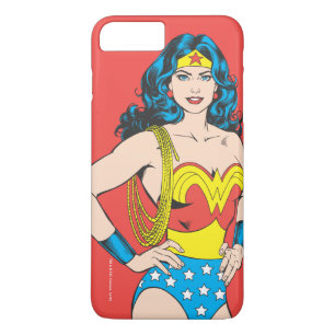 Funda Para iPhone 8 Plus/7 Plus Mujer Maravilla   Vintage Pose con Lasso