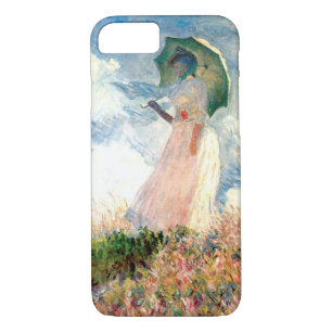 Funda Para iPhone 8/7 Mujer Monet con una sombrilla a la izquierda