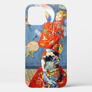 Funda Para iPhone 12 Mujer Monet en traje japonés