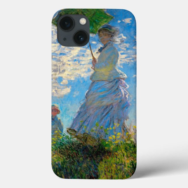 Funda De Case-Mate Para iPhone Mujer Monet Paraguas Impresionismo (Reverso)