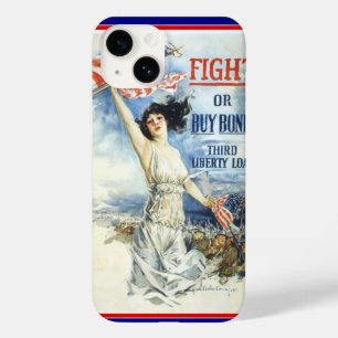Funda Para iPhone 14 De Case-Mate Mujer patriótica vintage con arte de póster de la