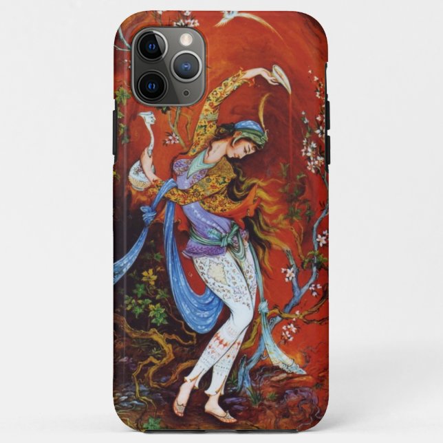 Funda De Case-Mate Para iPhone Mujer persa bailando (Reverso)
