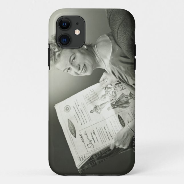 Funda De Case-Mate Para iPhone Mujer que se sienta en silla (Reverso)