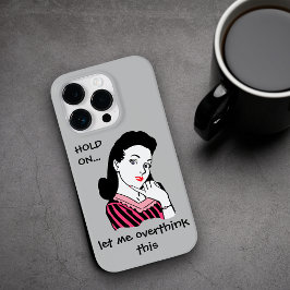 Funda Para iPhone 14 Pro De Case-Mate Mujer Retro Graciosa Pensando En Esto