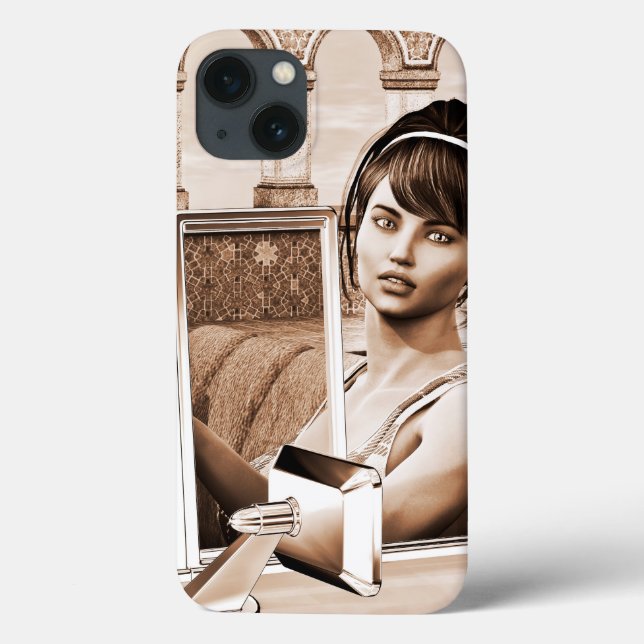 Funda De Case-Mate Para iPhone Mujer Vintage (Reverso)