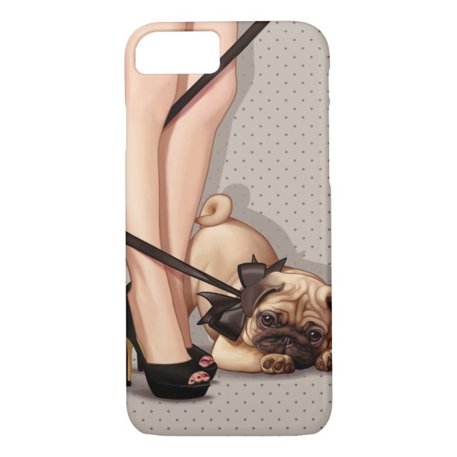 Funda De Case-Mate Para iPhone Mujer y cachorro (Reverso)