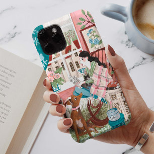 Funda Para iPhone 12 Mujeres elegantes ilustraciones de hogar conscient