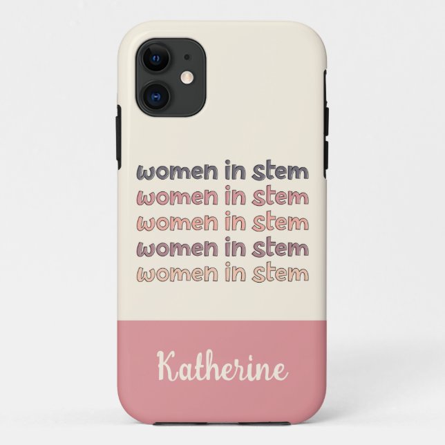 Funda De Case-Mate Para iPhone Mujeres personalizados en regalos Stem Steminist (Reverso)