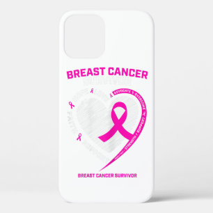 Funda Para iPhone 12 Pro Mujeres sobrevivientes de cáncer de mama rosado o