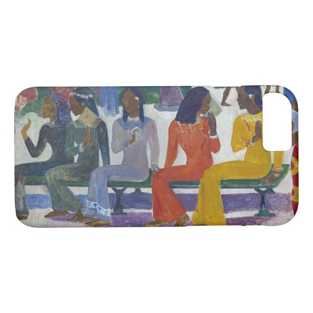 Funda De Case-Mate Para iPhone Mujeres tahitianas, Gauguin (Reverso (horizontal))