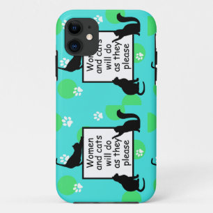 Funda Para iPhone 11 Mujeres y gatos harán lo que les plazca