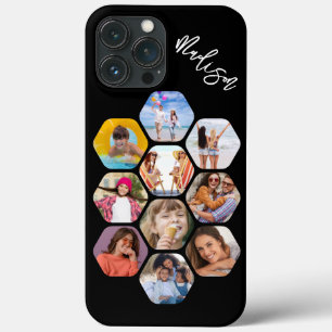Funda Para iPhone 13 Pro Max MultiCollage de fotos simple moderno personalizado