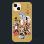 Funda Para iPhone 14 Plus De Case-Mate MultiCollage de fotos simple moderno personalizado<br><div class="desc">Multi Collage de fotos Simple Nombre Personalizado Moderno Patrón Hexagon Smartphone iPhone Case incluye un collage de fotos de tus fotos favoritas en forma de hexágono. Personalizado con tu nombre. Perfecto para cumpleaños, Navidades, Día de la Madre, Día del Padre, Abuelos, hermano, hermana, mejor amigo y más. FOTO TIP: centra...</div>