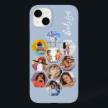 Funda Para iPhone 14 Plus De Case-Mate MultiCollage de fotos simple moderno personalizado<br><div class="desc">Multi Collage de fotos Simple Nombre Personalizado Moderno Patrón Hexagon Smartphone iPhone Case incluye un collage de fotos de tus fotos favoritas en forma de hexágono. Personalizado con tu nombre. Perfecto para cumpleaños, Navidades, Día de la Madre, Día del Padre, Abuelos, hermano, hermana, mejor amigo y más. FOTO TIP: centra...</div>