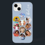 Funda Para iPhone 14 Plus De Case-Mate MultiCollage de fotos simple moderno personalizado<br><div class="desc">Multi Collage de fotos Simple Nombre Personalizado Moderno Patrón Hexagon Smartphone iPhone Case incluye un collage de fotos de tus fotos favoritas en forma de hexágono. Personalizado con tu nombre. Perfecto para cumpleaños, Navidades, Día de la Madre, Día del Padre, Abuelos, hermano, hermana, mejor amigo y más. FOTO TIP: centra...</div>