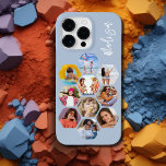 Funda Para iPhone 14 Pro Max De Case-Mate MultiCollage de fotos simple moderno personalizado<br><div class="desc">Multi Collage de fotos Simple Nombre Personalizado Moderno Patrón Hexagon Smartphone iPhone Case incluye un collage de fotos de tus fotos favoritas en forma de hexágono. Personalizado con tu nombre. Perfecto para cumpleaños, Navidades, Día de la Madre, Día del Padre, Abuelos, hermano, hermana, mejor amigo y más. FOTO TIP: centra...</div>