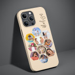 Funda Para iPhone 14 Plus De Case-Mate MultiCollage de fotos simple moderno personalizado<br><div class="desc">Multi Collage de fotos Simple Nombre Personalizado Moderno Patrón Hexagon Smartphone iPhone Case incluye un collage de fotos de tus fotos favoritas en forma de hexágono. Personalizado con tu nombre. Perfecto para cumpleaños, Navidades, Día de la Madre, Día del Padre, Abuelos, hermano, hermana, mejor amigo y más. FOTO TIP: centra...</div>