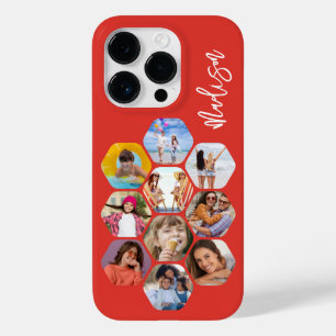 Funda Para iPhone 14 Pro De Case-Mate MultiCollage de fotos simple moderno personalizado