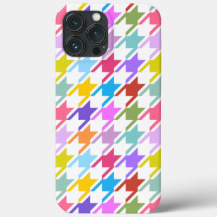 Funda Para iPhone 13 Pro Max Multicolor inalámbrico + Gran patrón blanco
