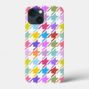 Funda Para iPhone 13 Mini Multicolor inalámbrico + Gran patrón blanco