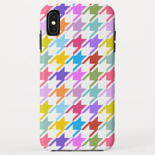 Funda Para iPhone XS Max Multicolor inalámbrico + Gran patrón blanco