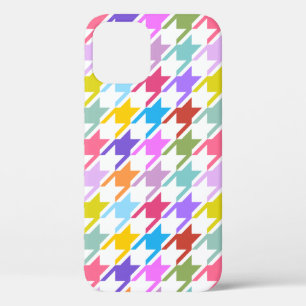 Funda Para iPhone 12 Pro Multicolor inalámbrico + Gran patrón blanco
