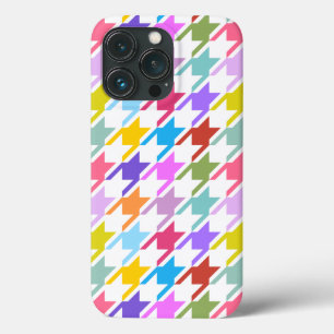 Funda Para iPhone 13 Pro Multicolor inalámbrico + Gran patrón blanco
