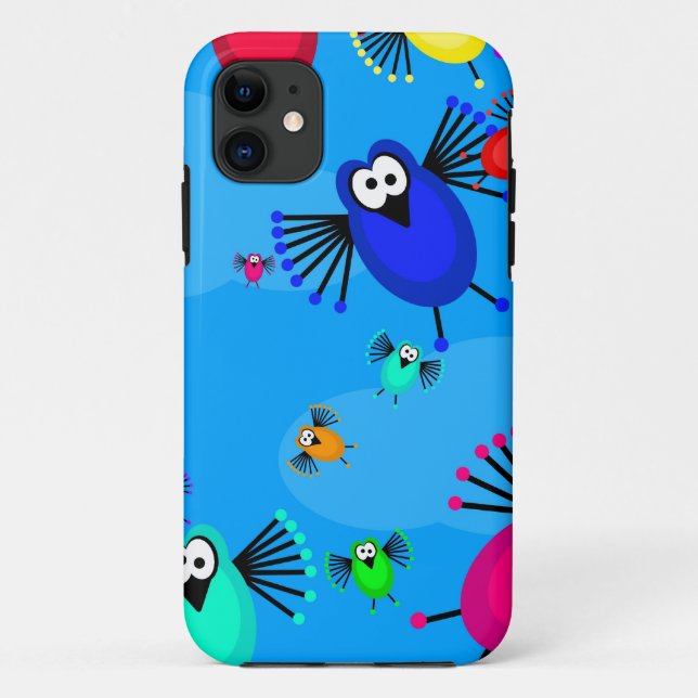 Funda De Case-Mate Para iPhone Multitud de pájaros (Reverso)