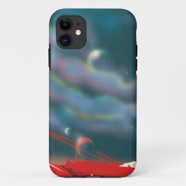 Funda De Case-Mate Para iPhone Mundo alienígena (Reverso)