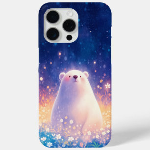 Funda Para iPhone 15 Pro Max Mundo Floral del Oso Polar