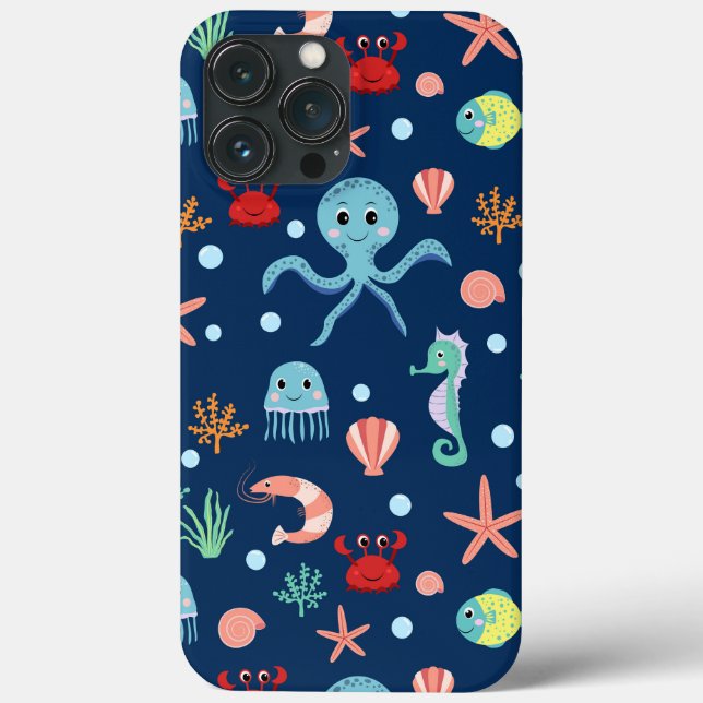 Funda De Case-Mate Para iPhone Mundo Marino (Reverso )