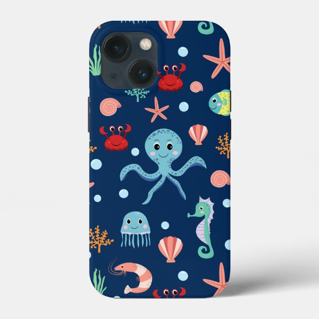 Funda De Case-Mate Para iPhone Mundo Marino (Reverso )