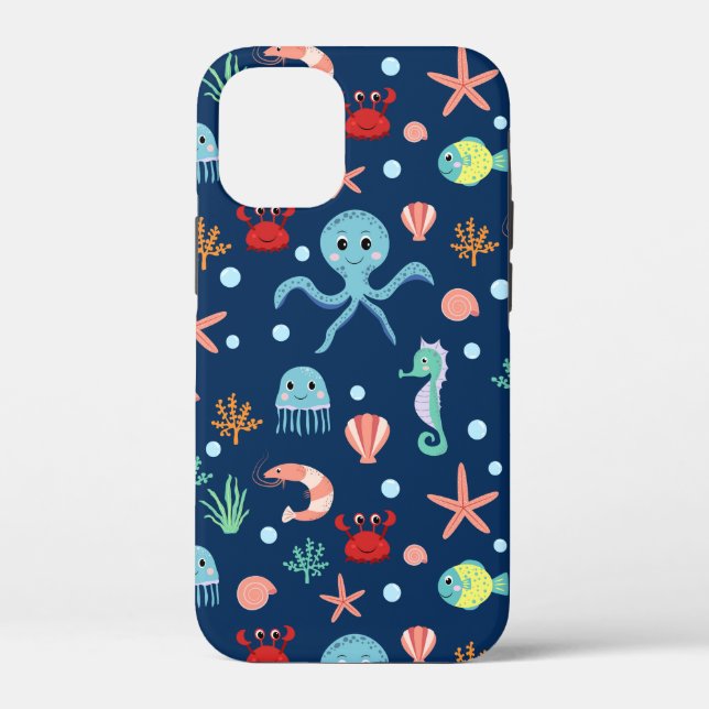 Funda De Case-Mate Para iPhone Mundo Marino (Reverso )