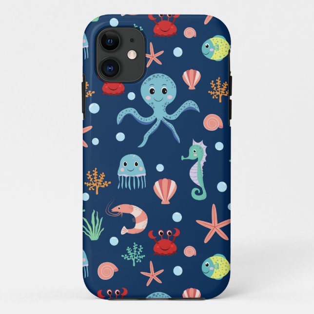 Funda De Case-Mate Para iPhone Mundo Marino (Reverso)