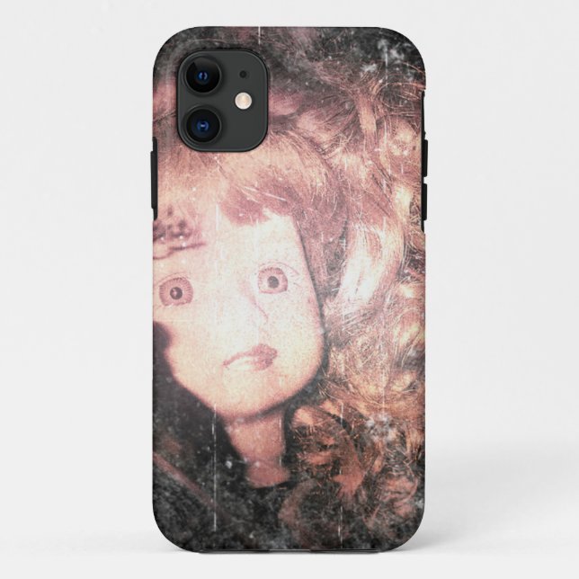 Funda De Case-Mate Para iPhone muñeca cabeza (Reverso)