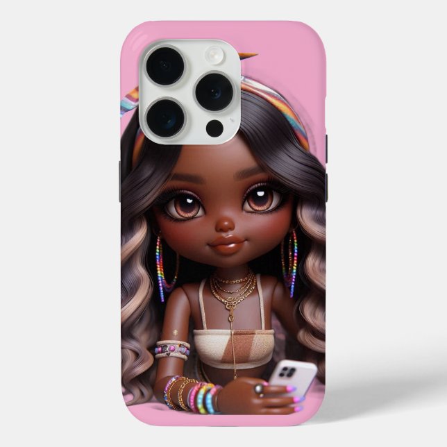 FUNDA DE Case-Mate PARA iPhone MUÑECA CHIBI (Reverso )