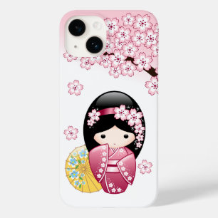 Funda Para iPhone 14 De Case-Mate Muñeca Kokeshi de Primavera - Chica Geisha Japones