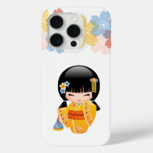 Muñeca kokeshi de verano - Chica Geisha de Kimono 