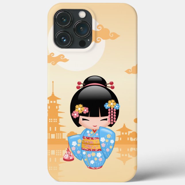 Funda De Case-Mate Para iPhone Muñeca Maiko Kokeshi - Chica Geisha japonés (Reverso )