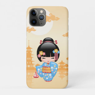 Funda Para iPhone 11 Pro Muñeca Maiko Kokeshi - Chica Geisha japonés