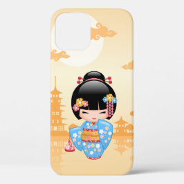 Funda Para iPhone 12 Muñeca Maiko Kokeshi - Chica Geisha japonés