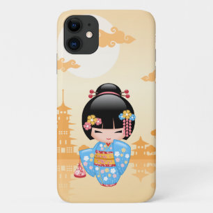 Funda Para iPhone 11 Muñeca Maiko Kokeshi - Chica Geisha japonés