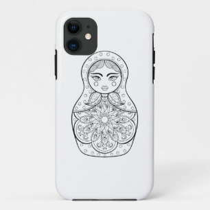 Funda Para iPhone 11 Muñeca rusa elegante